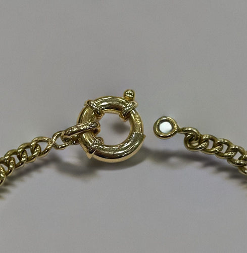 Bracelet Gourmette or jaune Les 6 Précieuses 58 Facettes LP895/15