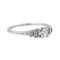 Bague  Solitaire Or blanc Diamant
