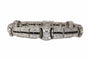 Une déclaration éblouissante d'Art Déco : Bracelet en platine avec diamants et onyx