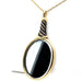 YELLOW GOLD TWISTED MIRROR PENDANT 58 Facettes Ref 1.0000002/3