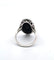 Bague 55 Bague en platine avec onyx et diamant central 58 Facettes