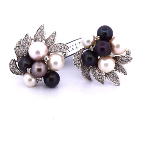 Boucles d'oreilles BOUCLES D'OREILLES VINTAGE en or jaune avec perles 58 Facettes