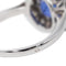 Bague 55 Bague Marguerite Or blanc Saphir, Diamant 58 Facettes 2663490CN