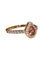 Bague 54 Bague or rose tourmaline et diamants 58 Facettes