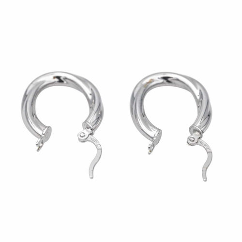 Boucles d'oreilles Boucles d'oreilles Créoles Or blanc 58 Facettes 4137676CN
