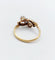 Bague 56 Bague antique diamants taille ancienne et saphir en or 18k et platine 58 Facettes A06535