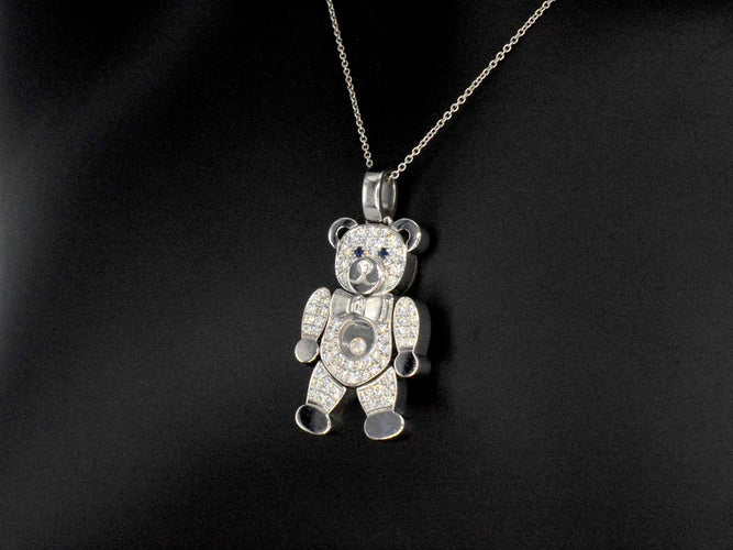 Pendentif Chopard - Pendentif Happy Diamonds Teddy Bear en or jaune 18k et diamants 58 Facettes 4142
