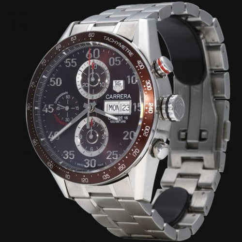 Montre Tag Heuer Montre Carrera Calibre 16 Chronograph 58 Facettes MT42702