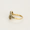 Bague 52 Bague Or jaune 18k et Platine 58 Facettes DADB-01