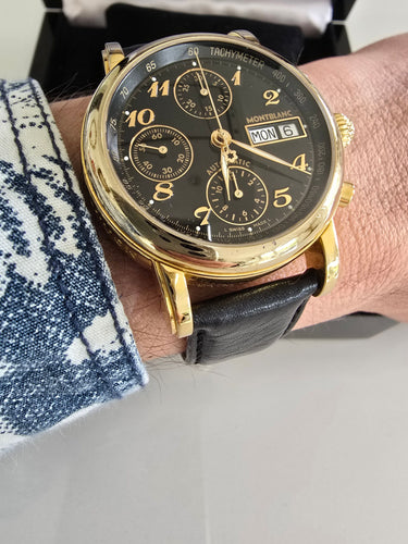 Montre Montblanc - Montre Chronographe Meisterstuck avec coffret 58 Facettes