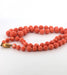 Collier Collier en or jaune et corail rose Sciacca 58 Facettes