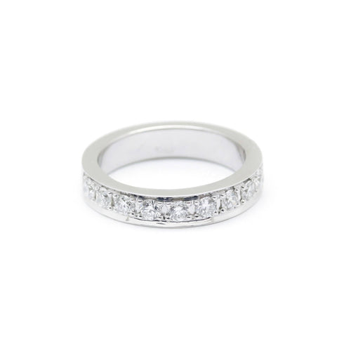 Bague 51 Bague or blanc diamants 58 Facettes 180082R