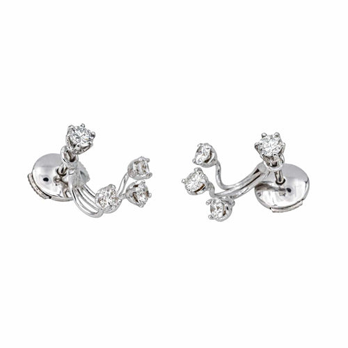 Boucles d'oreilles Boucles d'oreilles Or blanc Diamant 58 Facettes 4311412CN