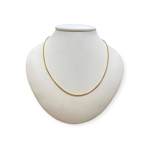 Collier Chaîne - Maille Forçat classique 51,5 cm en or jaune 750 58 Facettes 330092072