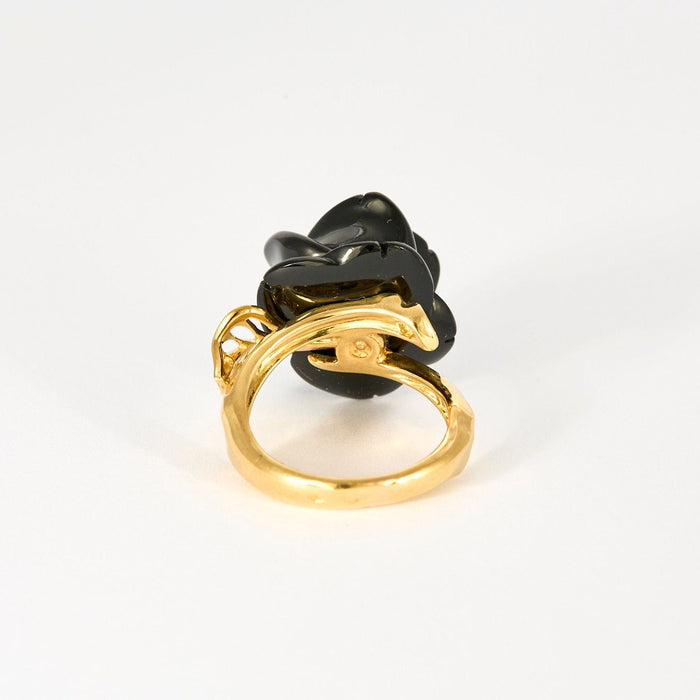 Bague 55 DIOR - Bague Pré Catelan en or jaune onyx et diamant 58 Facettes