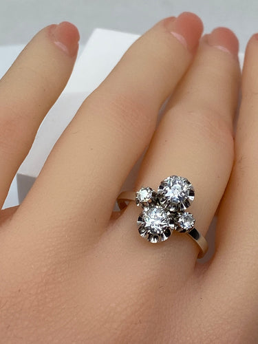 Bague Toi & Moi diamants vers 1930