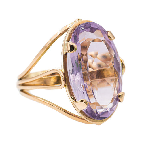 Bague 58 Bague Cocktail Or rose Améthyste 58 Facettes 2905357CN
