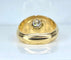 Bague 58 Bague jonc en or jaune et diamants 58 Facettes AB590bis