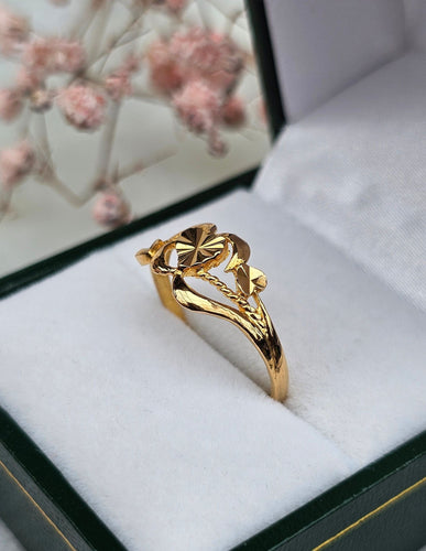 Bague 53 Bague or jaune 22 carats 58 Facettes 262