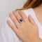 Bague 55 Bague ancienne saphir étoilé 58 Facettes