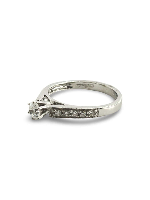 Bague 53 Bague solitaire or et diamants 0,38 ct 58 Facettes