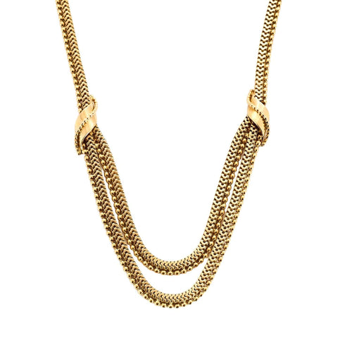 Collier Collier de passementerie or jaune 58 Facettes VAN0114