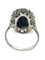 Bague 53 Bague platine saphir 4 ct et diamants 0,50 ct 58 Facettes 1290