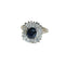 Bague 52.5 Bague Jupe or blanc, Saphir et Diamants 58 Facettes
