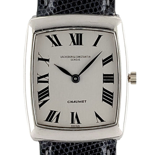 Bague RARE Vacheron Constantin for Chaumet 6990 18k White Gold Circa 1966 Rectangular Cushion 58 Facettes