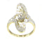 Bague 60 Flow of Love : une bague Art Nouveau en diamant et perle 58 Facettes 21042-0185