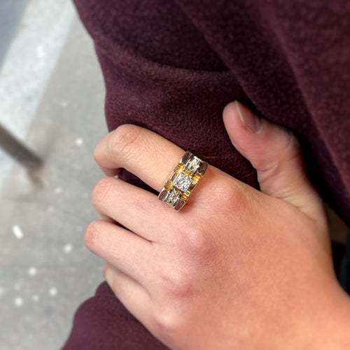 Bague 62 Bague - Or jaune & Diamants 58 Facettes 250006SP