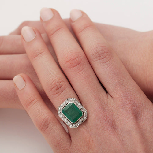 Bague 52 Bague Art déco 58 Facettes