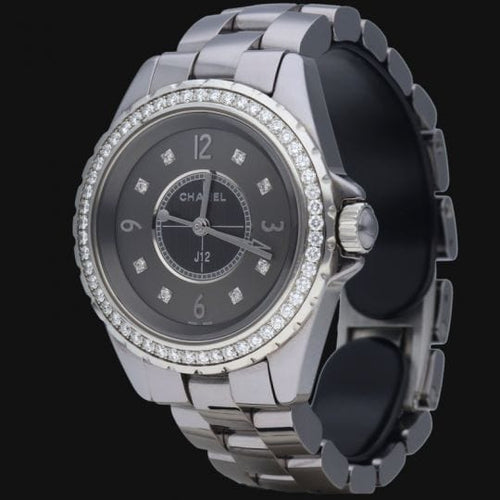Montre Montre Chanel J12 33 mm à quartz chromatique et diamants 58 Facettes MT41307