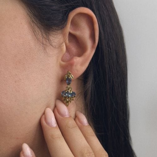 Boucles d'oreilles Boucles d'oreilles en diamant et saphir 58 Facettes 37417