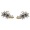 Boucles d'oreilles Boucles d'oreilles, "Edelweiss", en or jaune, platine et diamants. 58 Facettes 29984