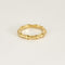 Bague 47 Alliance en or jaune à motif de bambou 58 Facettes SMA0260