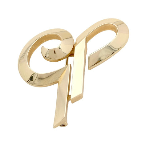 Broche Broche Cartier, « Initiales », or jaune. 58 Facettes 35071