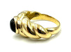 Bague VAN CLEEF & ARPELS. Bague vintage or jaune 18K et onyx 58 Facettes