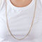 Collier Chaine Gourmette 58 Facettes LP689-LP690
