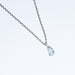 Collier Collier solitaire or blanc et diamant poire 0.60 ct 58 Facettes 240 570