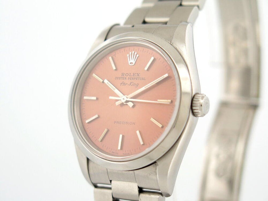 Montre vintage montre ROLEX air king 14000 oyster perpetual automatique 34m acier 58 Facettes 264997