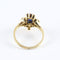 Bague 53 Bague vintage en or jaune 18 carats sertie d'un saphir et de diamants 58 Facettes 131455C