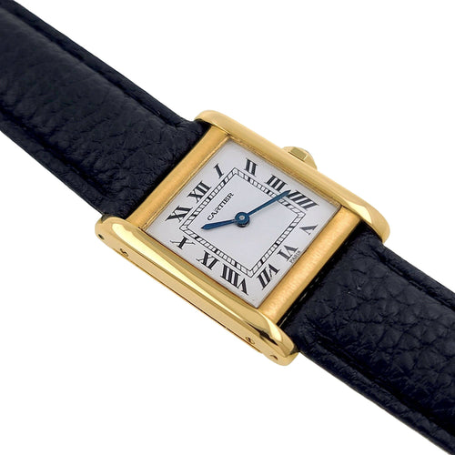 Tank Normale Large model Paris Dial 1973 GM LM 18k Gold 78092 + 18k Folding Clasp Calibre 78-1 58 Facettes