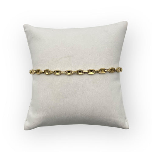 Bracelet Bracelet or jaune grains de café 23 cm 58 Facettes 149058752