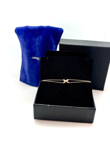 Bracelet CHAUMET - Bracelet JEUX DE LIENS or rose diamants 58 Facettes M9148