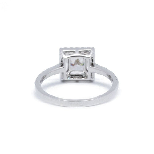 Bague 54 Solitaire or blanc et diamants 58 Facettes 210131R-200065R