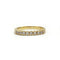 Bague 48.5 Demi-Alliance - Or jaune & Diamants 58 Facettes 250408R