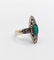 Bague 44 Bague marquise antique or jaune et platine, émeraude et diamants (circa 1920) 58 Facettes A06384