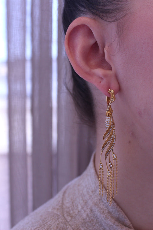 Carrera Y Carrera earrings - Yellow gold and diamond earrings 58 Facettes DA13559010101
