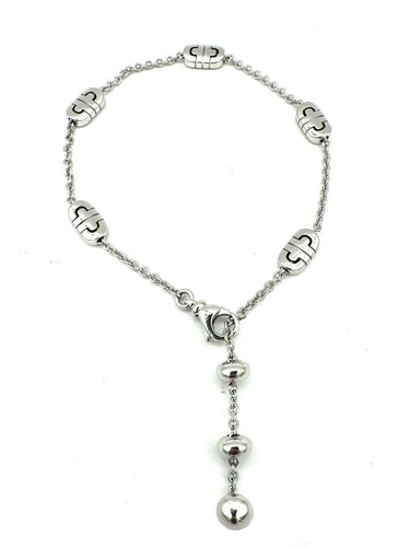 Bracelet BVLGARI. Collection "Parentesi", bracelet or blanc 18K 58 Facettes
